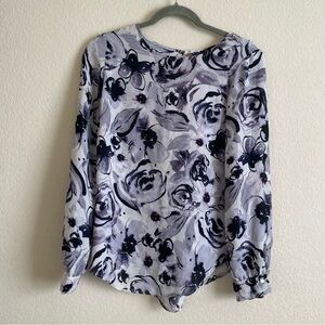ROSE & olive floral blouse